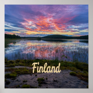 Affiche Finlande Helsinki Europe du Nord