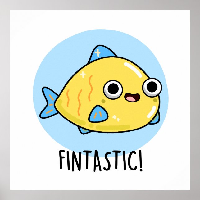 Affiche Fintastic Funky Fish Pun (Devant)