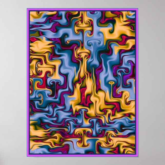 Affiche Fire and Water Pattern (Devant)