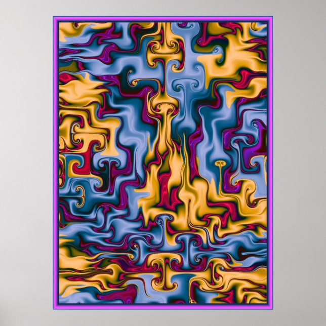 Affiche Fire and Water Pattern (Devant)