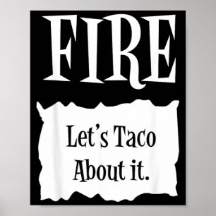 Affiche FIRE - Costume de taco Halloween Hot Packet
