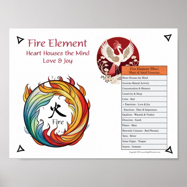 Affiche Fire Element Acupuncture (Devant)