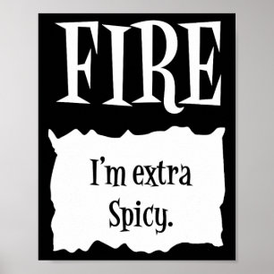 Affiche FIRE - Halloween Paquet chaud Costume Taco Hallowe