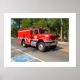 Affiche Fire truck in Manitou Springs