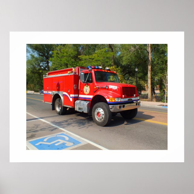 Affiche Fire truck in Manitou Springs (Devant)