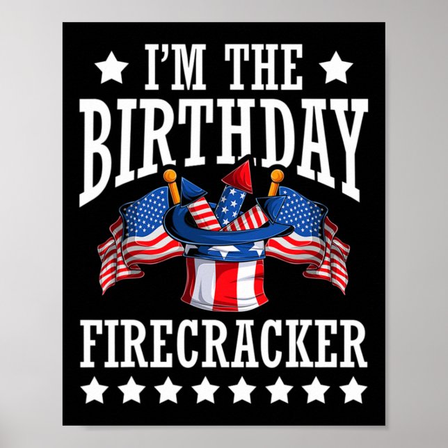 Affiche Firecracker à l'anniversaire 4 juillet indépendanc (Devant)