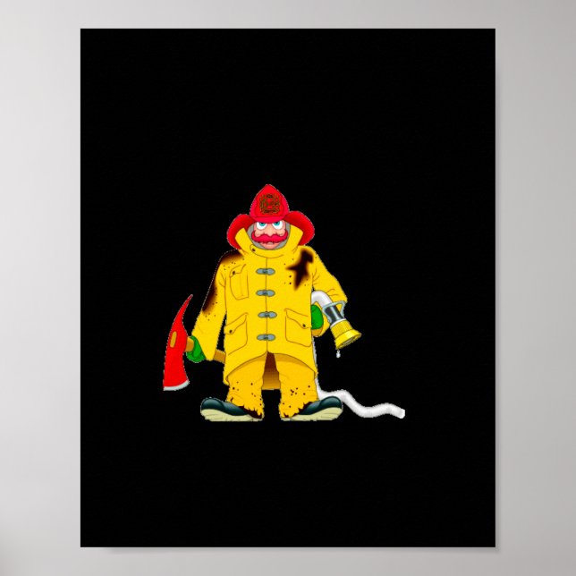 Affiche Firefighter Smoke Alarms Dont Save Lives  (Devant)