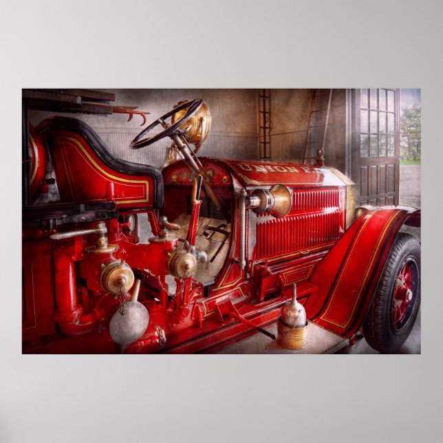 Affiche Fireman - Waiting for a call (Devant)