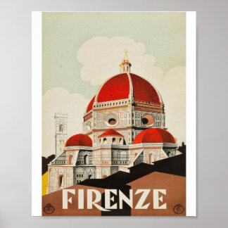AFFICHE FIRENZER DUOMO
