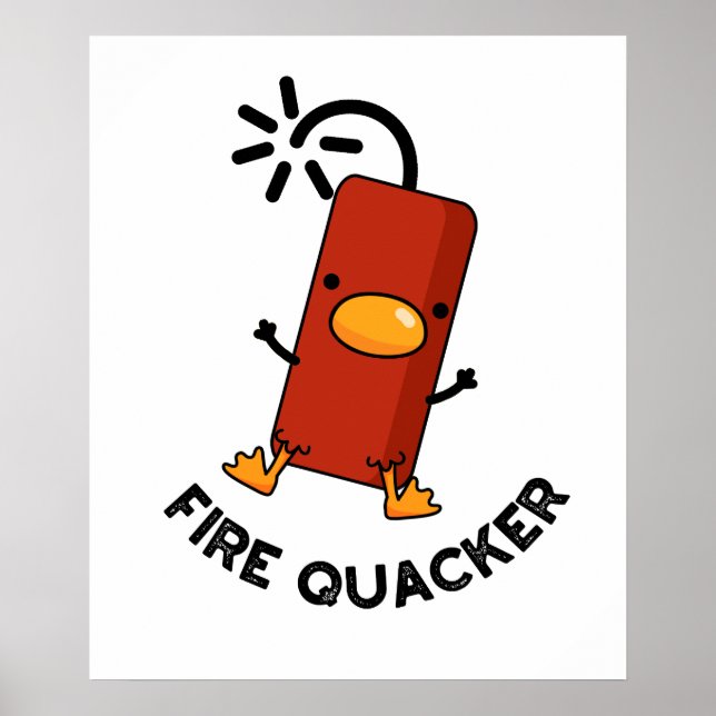 Affiche Firequacker Funny Fireworks Pun (Devant)