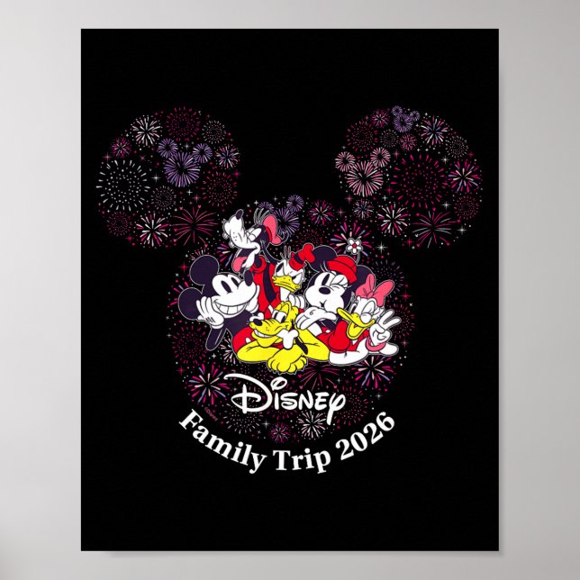 Affiche Fireworks Family Trip 2026 Valentine's Day Vacatio (Devant)