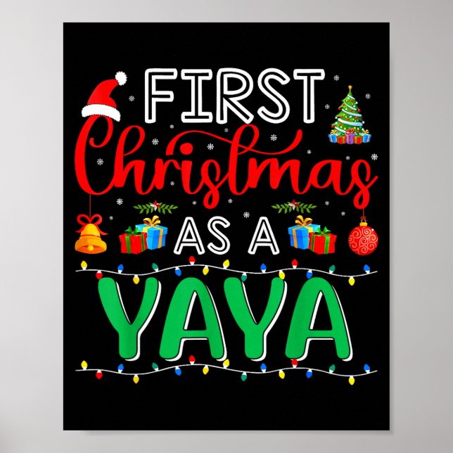 Affiche First Christmas As Yaya Family Matching New Yaya  (Devant)