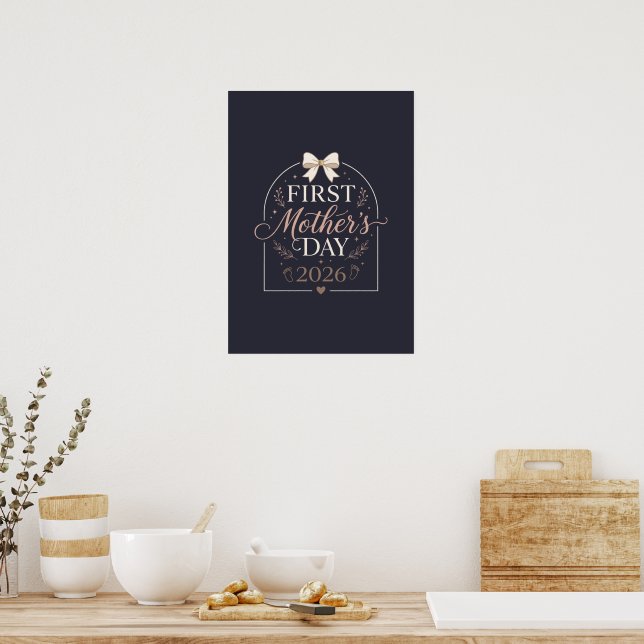 Affiche First Mother’s Day 2026 , New Mom  (Cuisine)