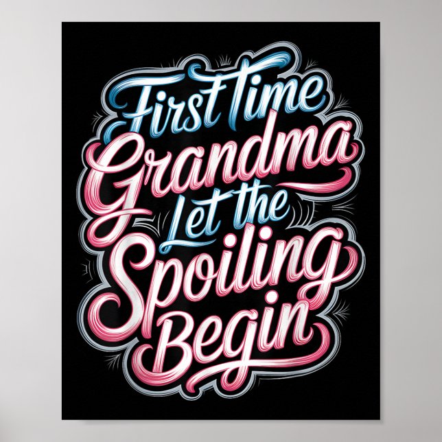 Affiche First Time Grandma Let The Siling Begin 2025 New G (Devant)