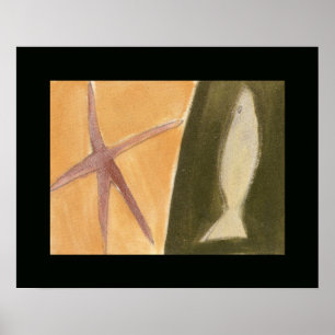 Affiche fish painting decor