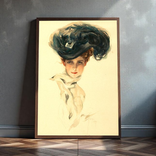 Affiche Fisher Girl, Harrison Fisher (Créateur téléchargé)