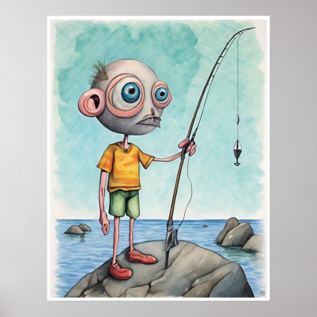 Affiche Fisherman - Archivage Art Imprimer (Devant)