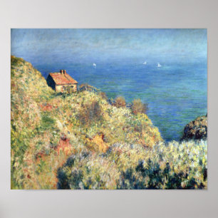 Affiche Fishermans Hut at Varengeville by Monet Print