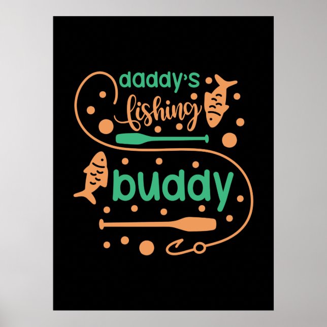 Affiche Fishing Art Daddy Fisher Friends (Devant)