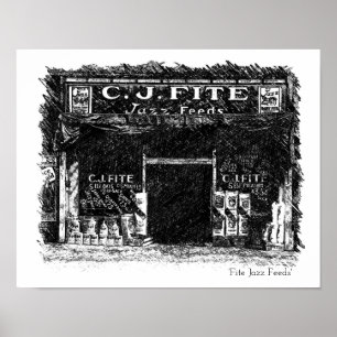 Affiche Fite Jazz Feed mur art