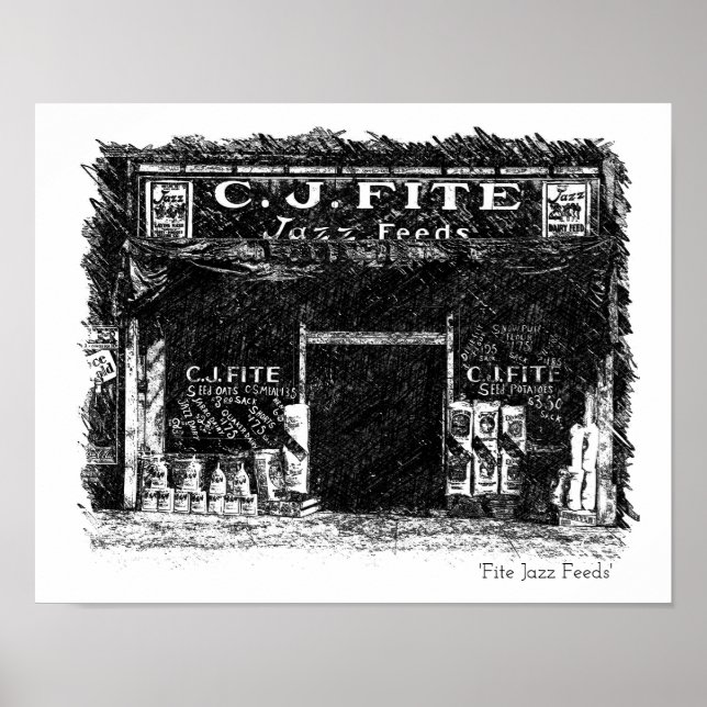 Affiche Fite Jazz Feed mur art (Devant)