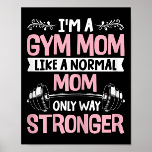 Affiche Fitness des femmes Muscle Exercice Gym Maman Ba
