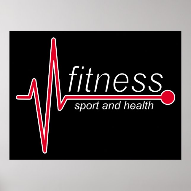 Affiche Fitness et sport (Devant)