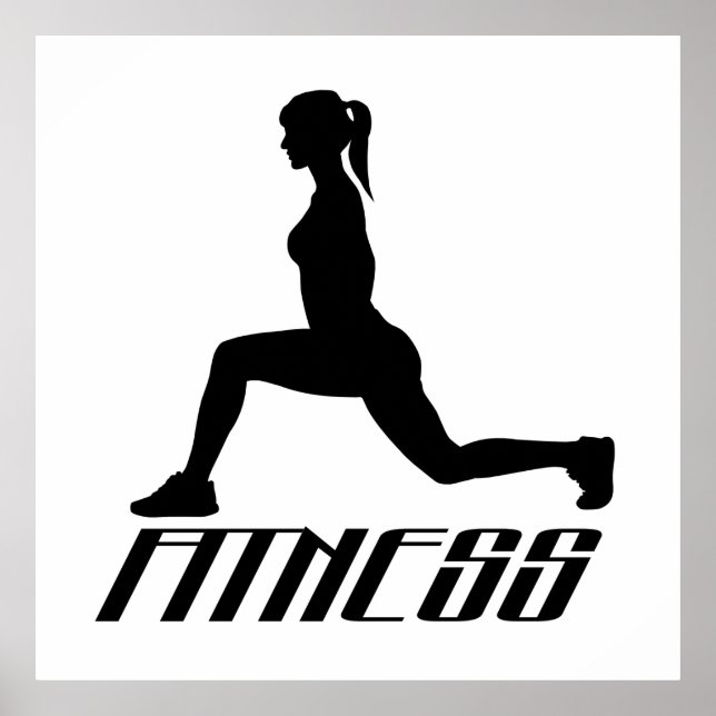 Affiche Fitness girl (Devant)
