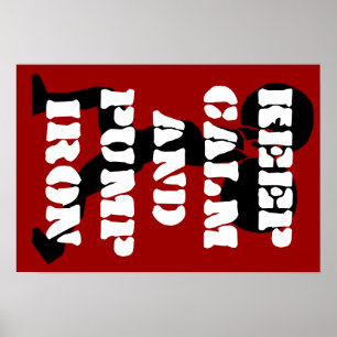 Affiche Fitness GYM keep calm and pump iron