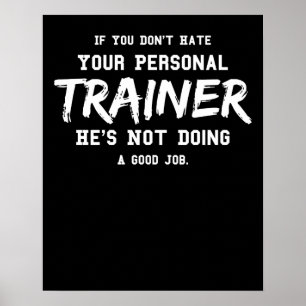 Affiche Fitness Personal Trainer Gym Motivation