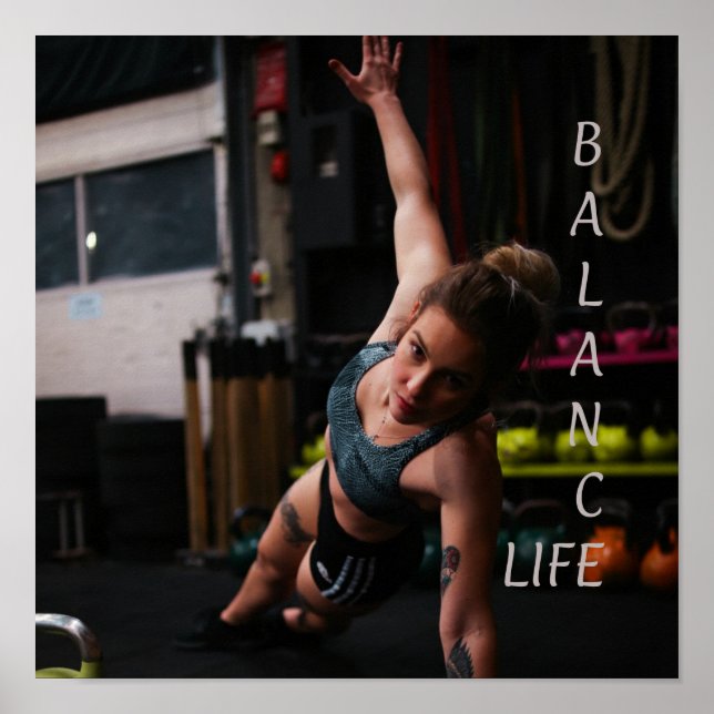 Affiche Fitness Yoga Balance Life (Devant)