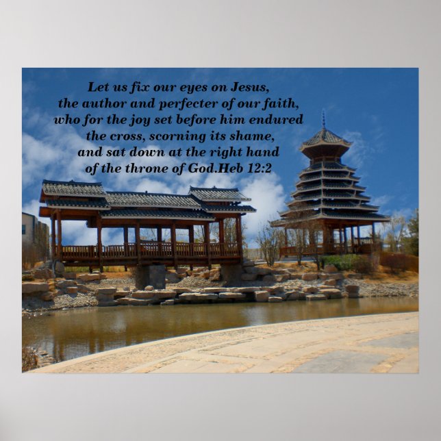 Affiche Fixons nos yeux sur Jésus (Devant)