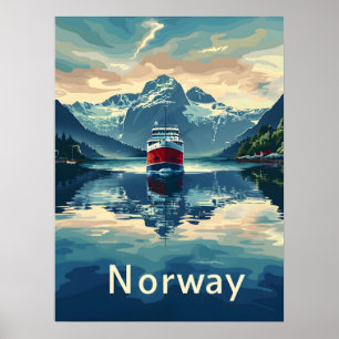 Affiche Fjord de Norvège