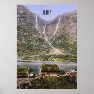 Affiche Fjord norvégien