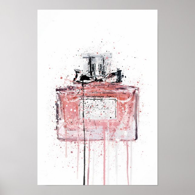 Affiche Flacon de parfum 'Candy Floss' pour Noël (Devant)
