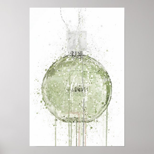 Affiche Flacon de parfum 'Spring Meadow' pour Noël (Devant)