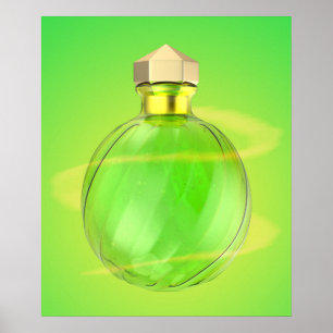 Affiche Flacon de potion magique lumineux