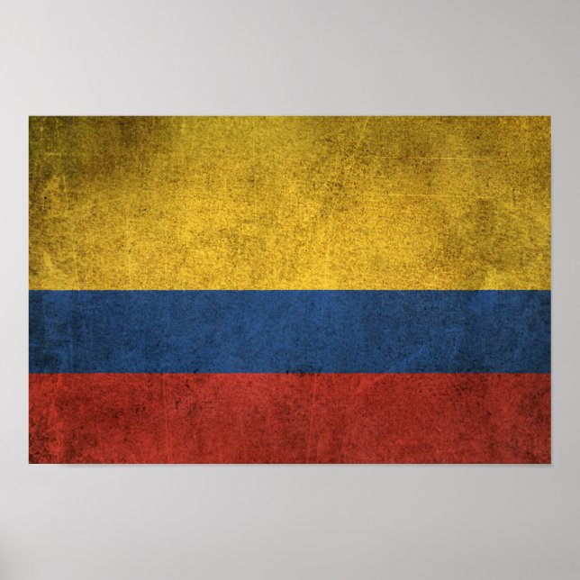 Affiche Flag de Colombie (Devant)