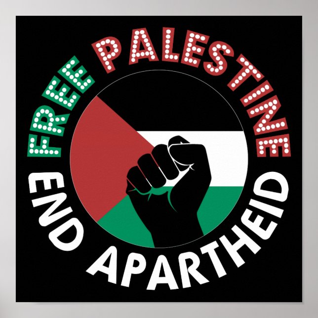 Affiche Flag de la Palestine (Devant)