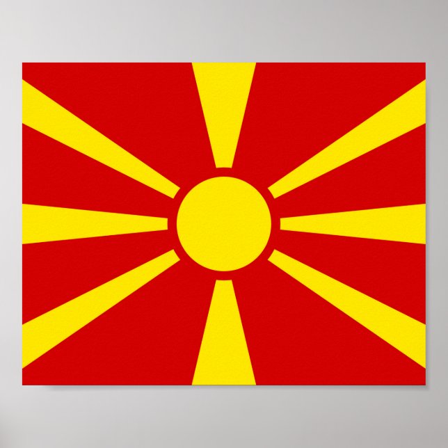 Affiche Flag de Macedonia (Devant)
