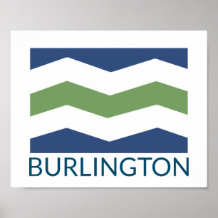 Affiche Flag of Burlington, Vermont