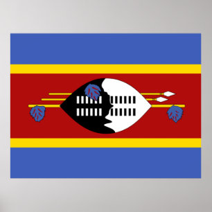 Affiche Flag of Eswatini