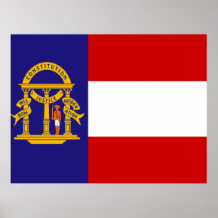 Affiche Flag of Georgia