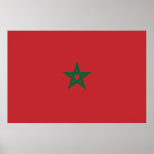 Affiche Flag of Morocco