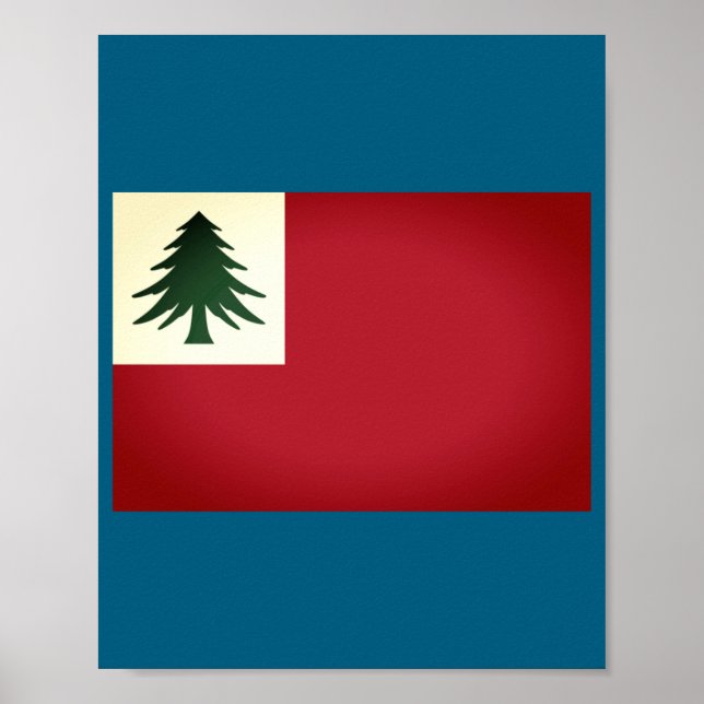 Affiche Flag Of New England Ne Only Un  (Devant)
