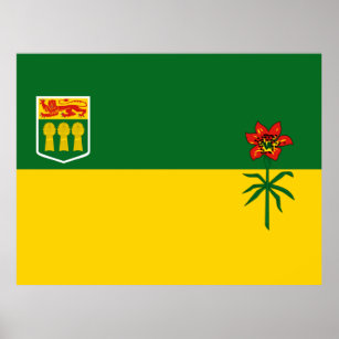 Affiche Flag of Saskatchewan