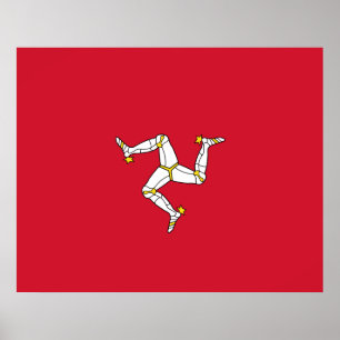 Affiche Flag of the Isle of Man