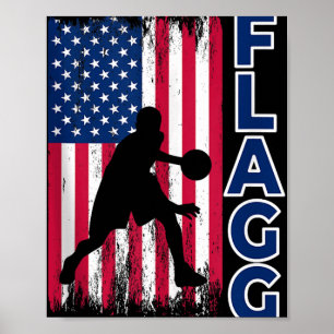 Affiche Flagg Basketball Inspire Fan Sports Débardeur_1