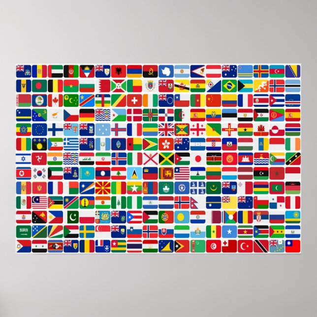 Affiche Flags de la nation World All Countries (Devant)