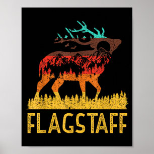 Affiche Flagstaff - amour de la nature vintage randonnée 7
